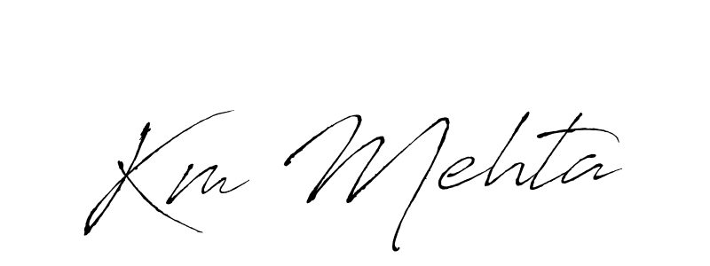 Also You can easily find your signature by using the search form. We will create Km Mehta name handwritten signature images for you free of cost using Antro_Vectra sign style. Km Mehta signature style 6 images and pictures png