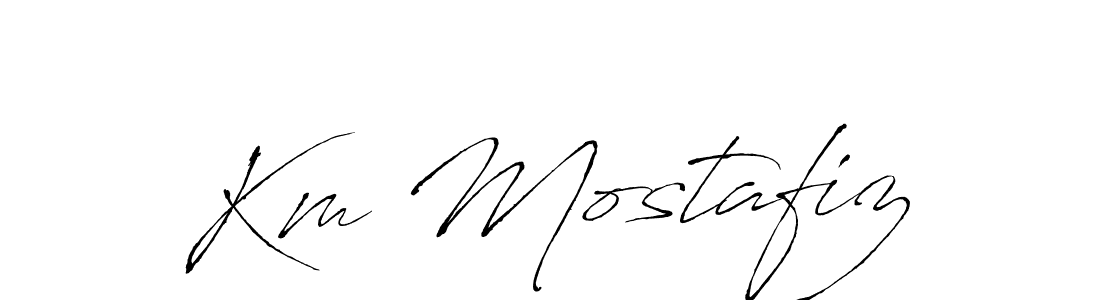 Antro_Vectra is a professional signature style that is perfect for those who want to add a touch of class to their signature. It is also a great choice for those who want to make their signature more unique. Get Km Mostafiz name to fancy signature for free. Km Mostafiz signature style 6 images and pictures png