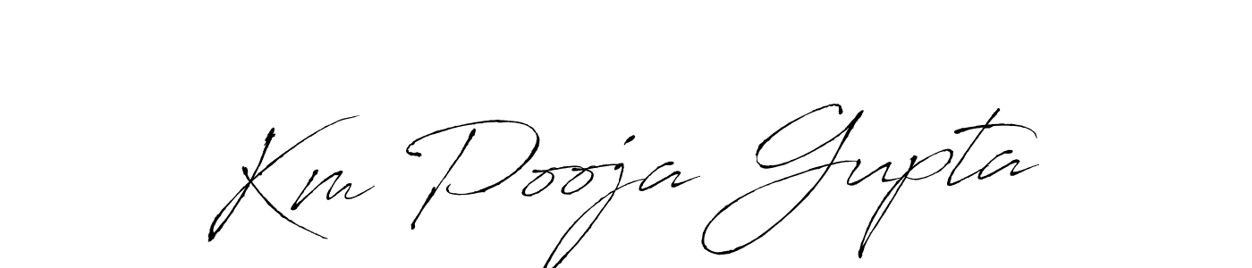 Make a short Km Pooja Gupta signature style. Manage your documents anywhere anytime using Antro_Vectra. Create and add eSignatures, submit forms, share and send files easily. Km Pooja Gupta signature style 6 images and pictures png