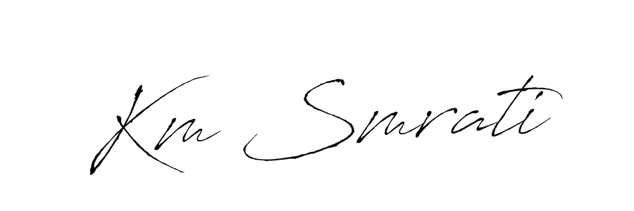 This is the best signature style for the Km Smrati name. Also you like these signature font (Antro_Vectra). Mix name signature. Km Smrati signature style 6 images and pictures png