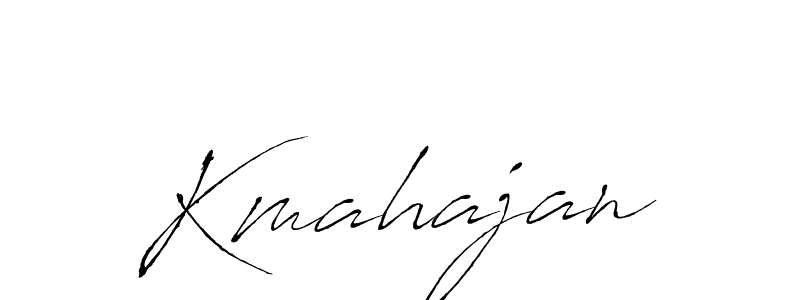 Create a beautiful signature design for name Kmahajan. With this signature (Antro_Vectra) fonts, you can make a handwritten signature for free. Kmahajan signature style 6 images and pictures png