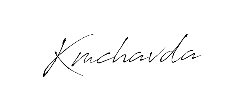 How to make Kmchavda signature? Antro_Vectra is a professional autograph style. Create handwritten signature for Kmchavda name. Kmchavda signature style 6 images and pictures png