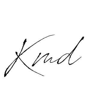 Antro_Vectra is a professional signature style that is perfect for those who want to add a touch of class to their signature. It is also a great choice for those who want to make their signature more unique. Get Kmd name to fancy signature for free. Kmd signature style 6 images and pictures png