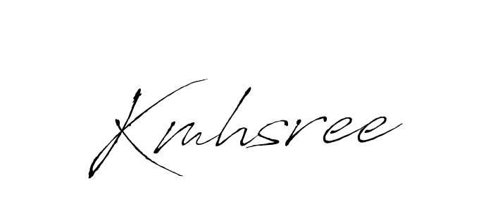 Also we have Kmhsree name is the best signature style. Create professional handwritten signature collection using Antro_Vectra autograph style. Kmhsree signature style 6 images and pictures png