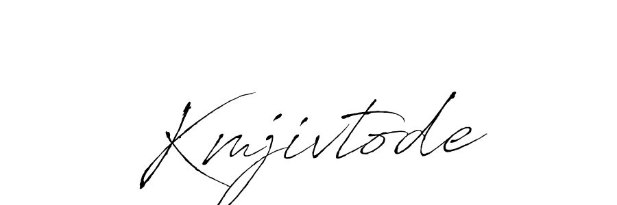 How to make Kmjivtode name signature. Use Antro_Vectra style for creating short signs online. This is the latest handwritten sign. Kmjivtode signature style 6 images and pictures png
