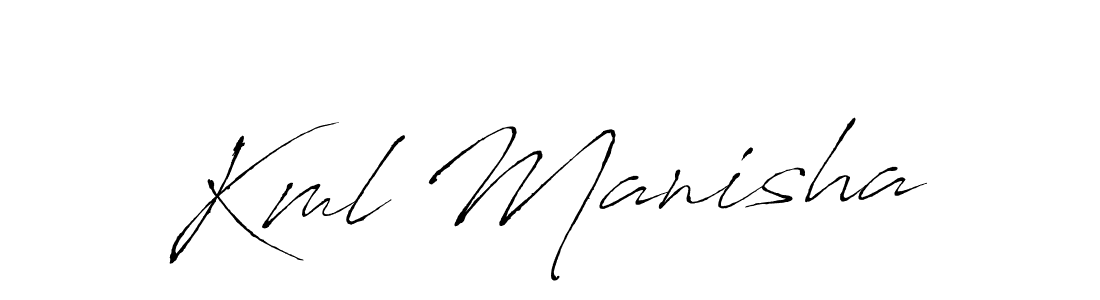 The best way (Antro_Vectra) to make a short signature is to pick only two or three words in your name. The name Kml Manisha include a total of six letters. For converting this name. Kml Manisha signature style 6 images and pictures png