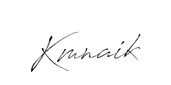 Make a beautiful signature design for name Kmnaik. With this signature (Antro_Vectra) style, you can create a handwritten signature for free. Kmnaik signature style 6 images and pictures png