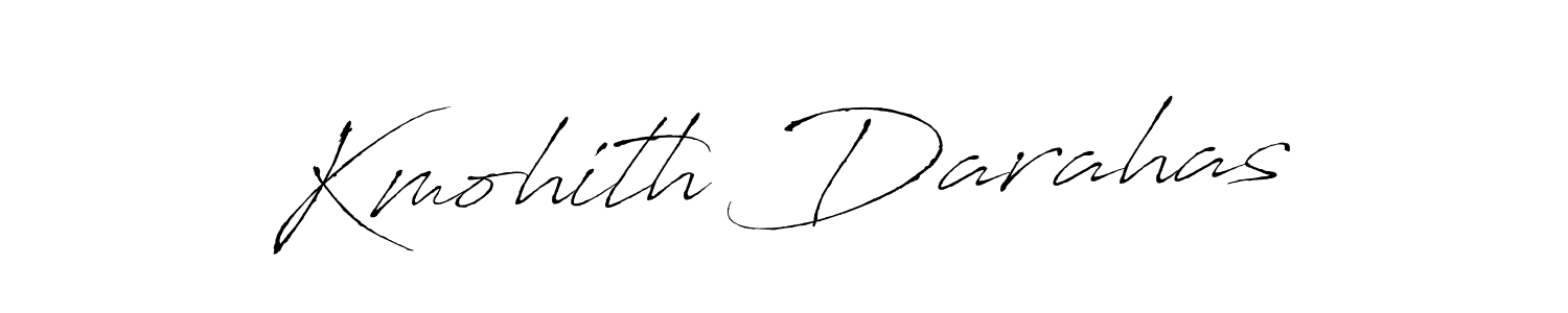 Kmohith Darahas stylish signature style. Best Handwritten Sign (Antro_Vectra) for my name. Handwritten Signature Collection Ideas for my name Kmohith Darahas. Kmohith Darahas signature style 6 images and pictures png