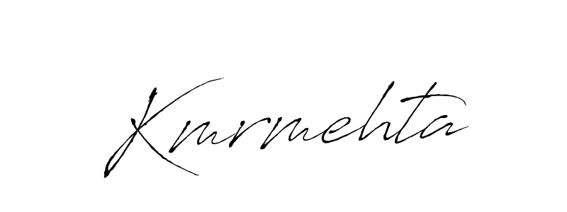 Create a beautiful signature design for name Kmrmehta. With this signature (Antro_Vectra) fonts, you can make a handwritten signature for free. Kmrmehta signature style 6 images and pictures png