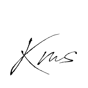 Create a beautiful signature design for name Kms. With this signature (Antro_Vectra) fonts, you can make a handwritten signature for free. Kms signature style 6 images and pictures png
