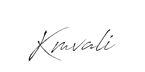 Design your own signature with our free online signature maker. With this signature software, you can create a handwritten (Antro_Vectra) signature for name Kmvali. Kmvali signature style 6 images and pictures png