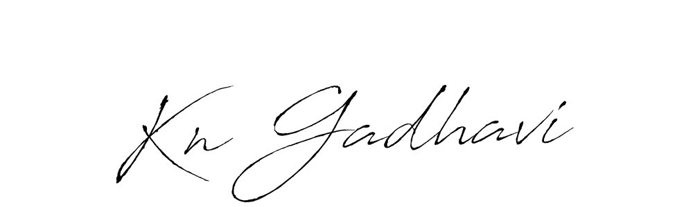 Antro_Vectra is a professional signature style that is perfect for those who want to add a touch of class to their signature. It is also a great choice for those who want to make their signature more unique. Get Kn Gadhavi name to fancy signature for free. Kn Gadhavi signature style 6 images and pictures png