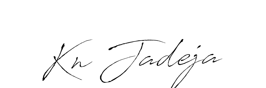 Kn Jadeja stylish signature style. Best Handwritten Sign (Antro_Vectra) for my name. Handwritten Signature Collection Ideas for my name Kn Jadeja. Kn Jadeja signature style 6 images and pictures png