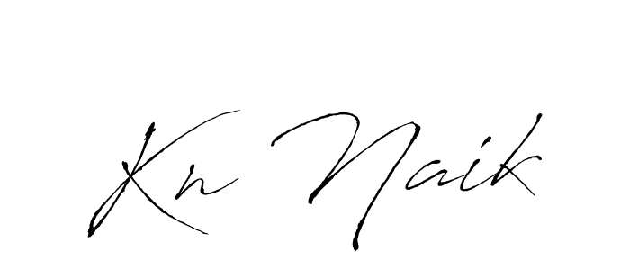 Design your own signature with our free online signature maker. With this signature software, you can create a handwritten (Antro_Vectra) signature for name Kn Naik. Kn Naik signature style 6 images and pictures png