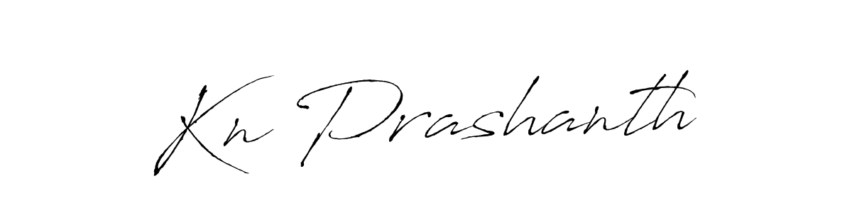 Make a beautiful signature design for name Kn Prashanth. With this signature (Antro_Vectra) style, you can create a handwritten signature for free. Kn Prashanth signature style 6 images and pictures png