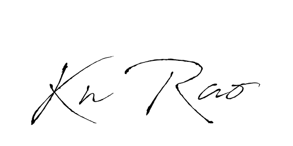 How to make Kn Rao signature? Antro_Vectra is a professional autograph style. Create handwritten signature for Kn Rao name. Kn Rao signature style 6 images and pictures png