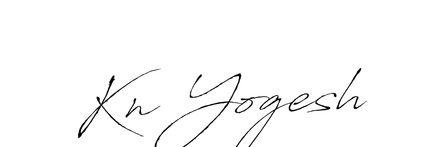 It looks lik you need a new signature style for name Kn Yogesh. Design unique handwritten (Antro_Vectra) signature with our free signature maker in just a few clicks. Kn Yogesh signature style 6 images and pictures png