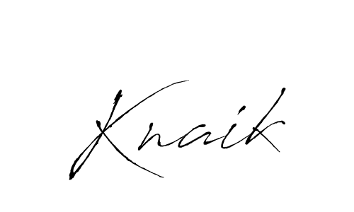 Antro_Vectra is a professional signature style that is perfect for those who want to add a touch of class to their signature. It is also a great choice for those who want to make their signature more unique. Get Knaik name to fancy signature for free. Knaik signature style 6 images and pictures png