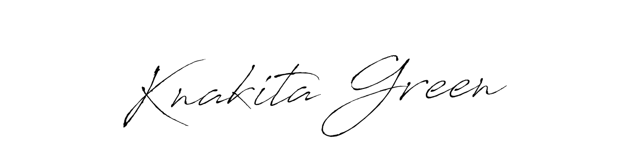 Also we have Knakita Green name is the best signature style. Create professional handwritten signature collection using Antro_Vectra autograph style. Knakita Green signature style 6 images and pictures png