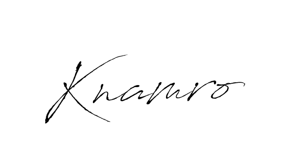 Antro_Vectra is a professional signature style that is perfect for those who want to add a touch of class to their signature. It is also a great choice for those who want to make their signature more unique. Get Knamro name to fancy signature for free. Knamro signature style 6 images and pictures png