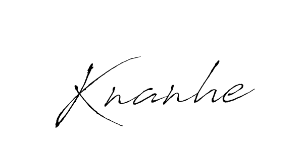 Once you've used our free online signature maker to create your best signature Antro_Vectra style, it's time to enjoy all of the benefits that Knanhe name signing documents. Knanhe signature style 6 images and pictures png