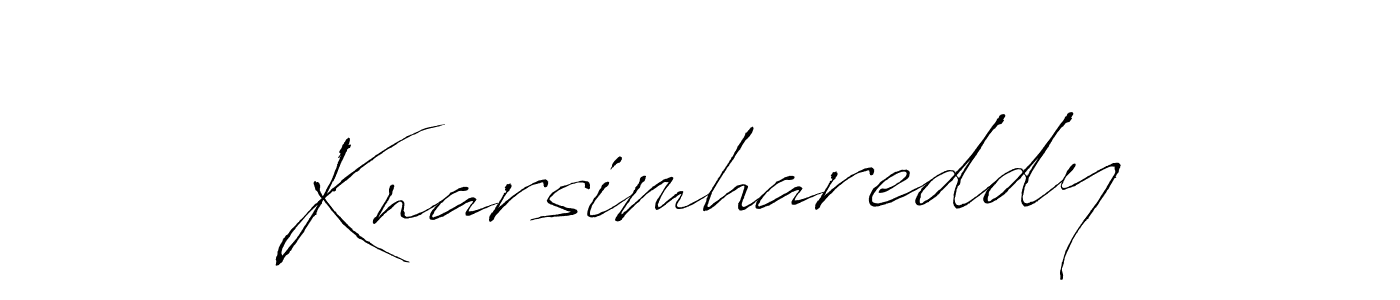 Knarsimhareddy stylish signature style. Best Handwritten Sign (Antro_Vectra) for my name. Handwritten Signature Collection Ideas for my name Knarsimhareddy. Knarsimhareddy signature style 6 images and pictures png