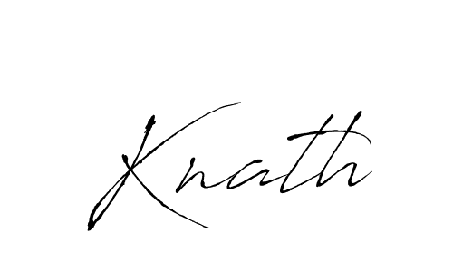Make a beautiful signature design for name Knath. With this signature (Antro_Vectra) style, you can create a handwritten signature for free. Knath signature style 6 images and pictures png