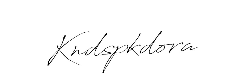 How to make Kndspkdora name signature. Use Antro_Vectra style for creating short signs online. This is the latest handwritten sign. Kndspkdora signature style 6 images and pictures png