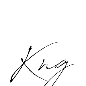 Use a signature maker to create a handwritten signature online. With this signature software, you can design (Antro_Vectra) your own signature for name Kng. Kng signature style 6 images and pictures png