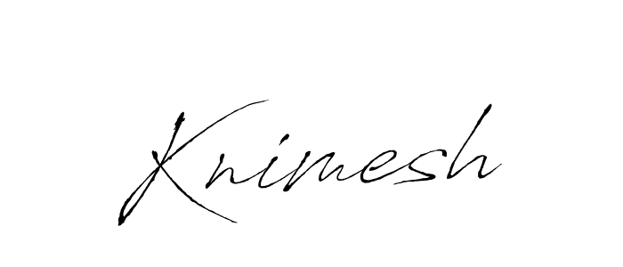 You should practise on your own different ways (Antro_Vectra) to write your name (Knimesh) in signature. don't let someone else do it for you. Knimesh signature style 6 images and pictures png