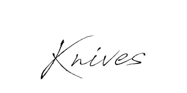 Create a beautiful signature design for name Knives. With this signature (Antro_Vectra) fonts, you can make a handwritten signature for free. Knives signature style 6 images and pictures png