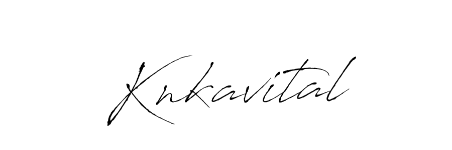 Create a beautiful signature design for name Knkavital. With this signature (Antro_Vectra) fonts, you can make a handwritten signature for free. Knkavital signature style 6 images and pictures png