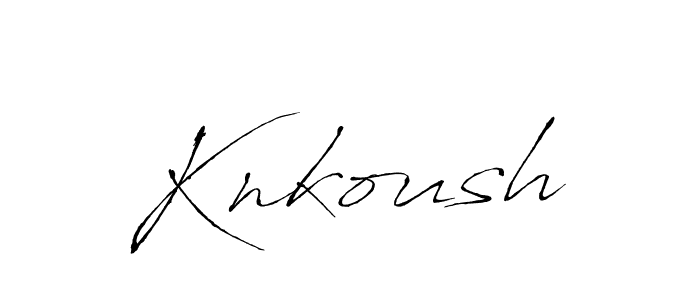 This is the best signature style for the Knkoush name. Also you like these signature font (Antro_Vectra). Mix name signature. Knkoush signature style 6 images and pictures png
