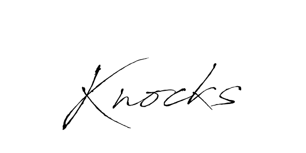 How to Draw Knocks signature style? Antro_Vectra is a latest design signature styles for name Knocks. Knocks signature style 6 images and pictures png