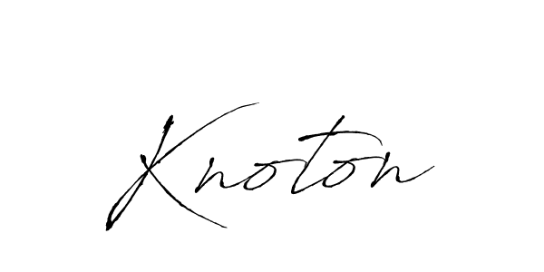 Design your own signature with our free online signature maker. With this signature software, you can create a handwritten (Antro_Vectra) signature for name Knoton. Knoton signature style 6 images and pictures png