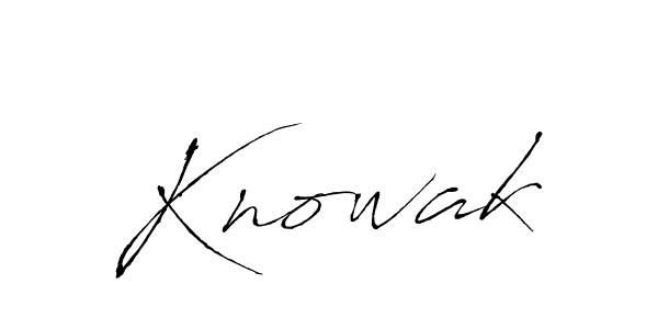 if you are searching for the best signature style for your name Knowak. so please give up your signature search. here we have designed multiple signature styles  using Antro_Vectra. Knowak signature style 6 images and pictures png