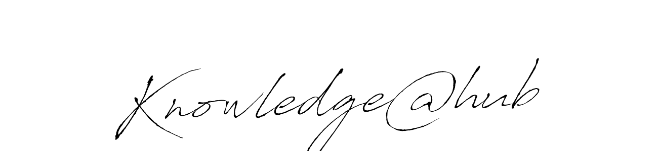 How to make Knowledge@hub name signature. Use Antro_Vectra style for creating short signs online. This is the latest handwritten sign. Knowledge@hub signature style 6 images and pictures png
