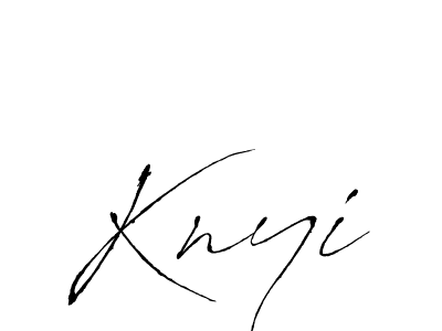 Antro_Vectra is a professional signature style that is perfect for those who want to add a touch of class to their signature. It is also a great choice for those who want to make their signature more unique. Get Knyi name to fancy signature for free. Knyi signature style 6 images and pictures png