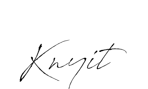 Design your own signature with our free online signature maker. With this signature software, you can create a handwritten (Antro_Vectra) signature for name Knyit. Knyit signature style 6 images and pictures png