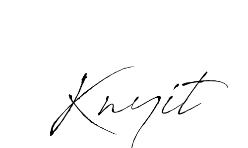 Design your own signature with our free online signature maker. With this signature software, you can create a handwritten (Antro_Vectra) signature for name Knyit. Knyit signature style 6 images and pictures png