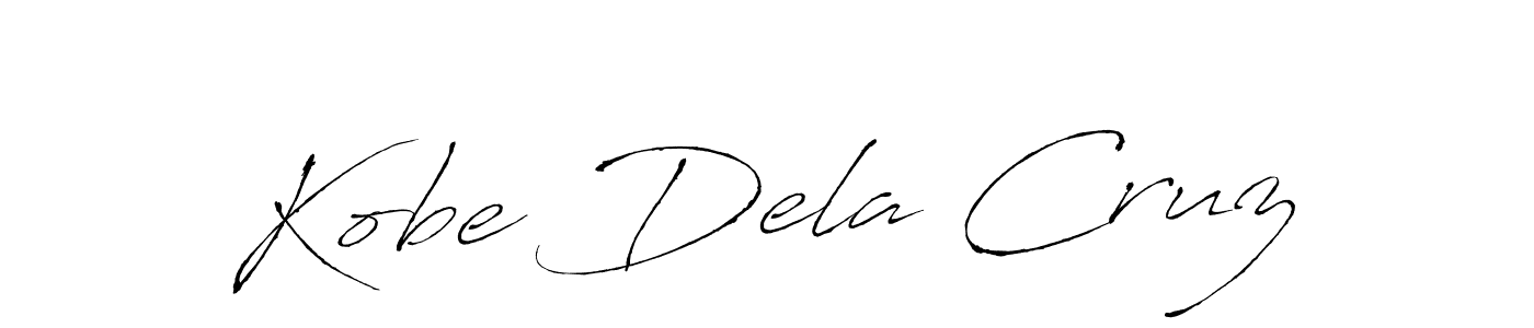 Make a beautiful signature design for name Kobe Dela Cruz. With this signature (Antro_Vectra) style, you can create a handwritten signature for free. Kobe Dela Cruz signature style 6 images and pictures png