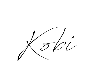 Design your own signature with our free online signature maker. With this signature software, you can create a handwritten (Antro_Vectra) signature for name Kobi. Kobi signature style 6 images and pictures png