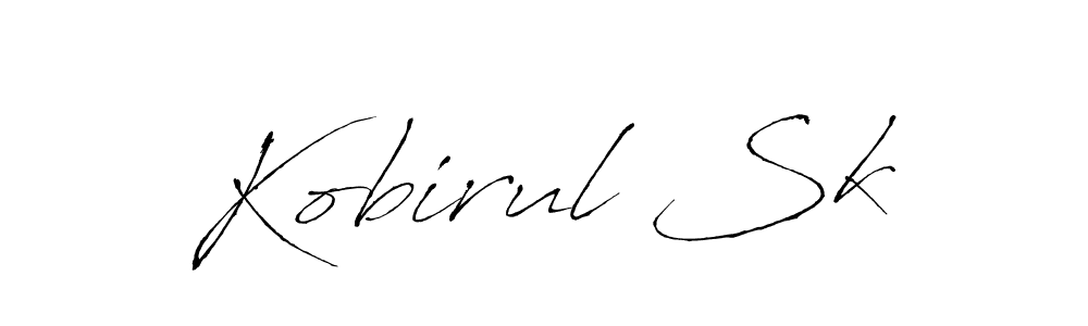 Design your own signature with our free online signature maker. With this signature software, you can create a handwritten (Antro_Vectra) signature for name Kobirul Sk. Kobirul Sk signature style 6 images and pictures png