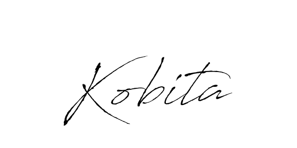 How to Draw Kobita signature style? Antro_Vectra is a latest design signature styles for name Kobita. Kobita signature style 6 images and pictures png