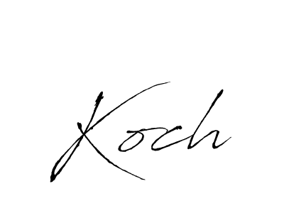 Make a beautiful signature design for name Koch. With this signature (Antro_Vectra) style, you can create a handwritten signature for free. Koch signature style 6 images and pictures png