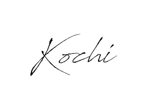 Design your own signature with our free online signature maker. With this signature software, you can create a handwritten (Antro_Vectra) signature for name Kochi. Kochi signature style 6 images and pictures png