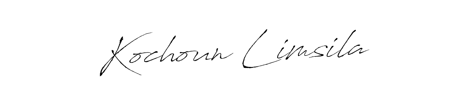 Also You can easily find your signature by using the search form. We will create Kochoun Limsila name handwritten signature images for you free of cost using Antro_Vectra sign style. Kochoun Limsila signature style 6 images and pictures png
