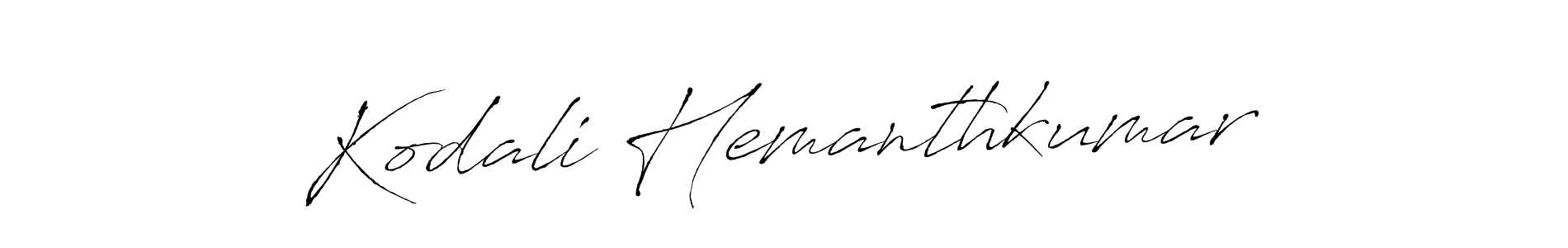 Also You can easily find your signature by using the search form. We will create Kodali Hemanthkumar name handwritten signature images for you free of cost using Antro_Vectra sign style. Kodali Hemanthkumar signature style 6 images and pictures png