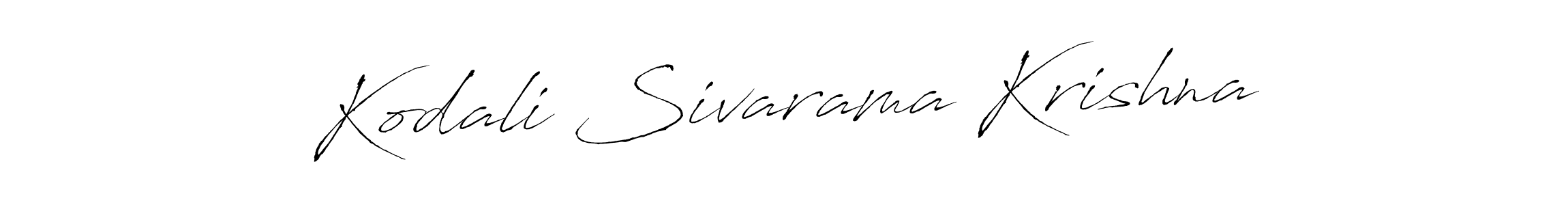 How to make Kodali Sivarama Krishna name signature. Use Antro_Vectra style for creating short signs online. This is the latest handwritten sign. Kodali Sivarama Krishna signature style 6 images and pictures png