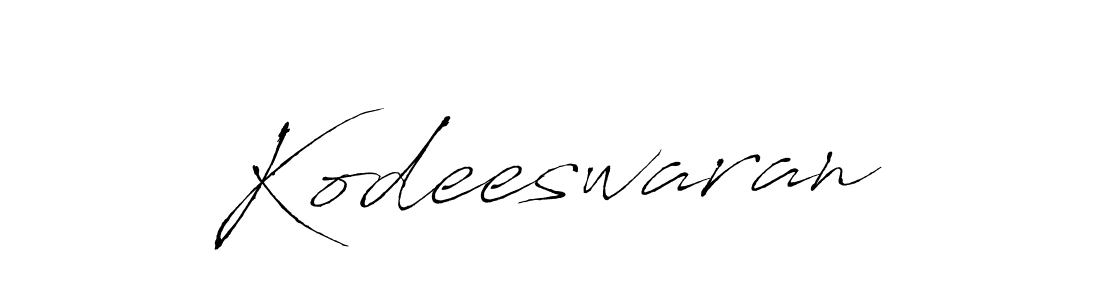 How to make Kodeeswaran signature? Antro_Vectra is a professional autograph style. Create handwritten signature for Kodeeswaran name. Kodeeswaran signature style 6 images and pictures png